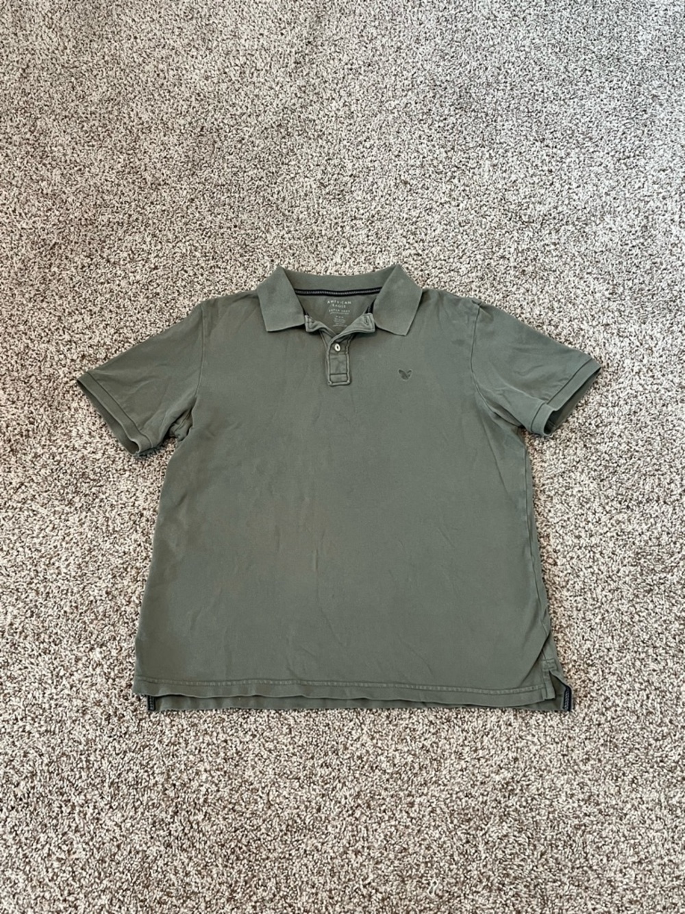 American Eagle Outfitters Olive Green Polo Shirt-Men’s